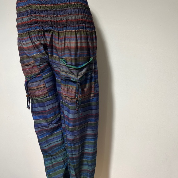 Unisex boho hippie aladdin alibaba harem yoga pants one size women trouser comfo - Picture 3 of 4